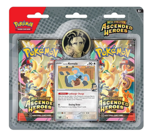Pokemon - Ascended Heroes: Larry's Komala 2-Pack Blister