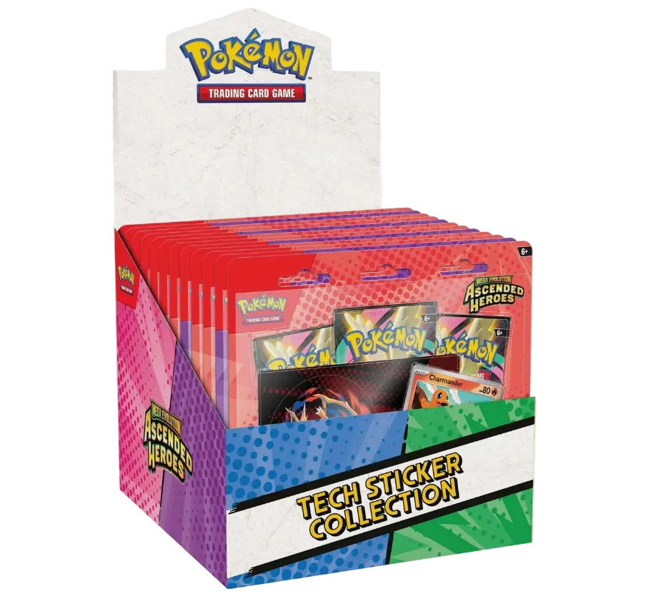 Pokemon Ascended Heroes: Tech Sticker Collection Display