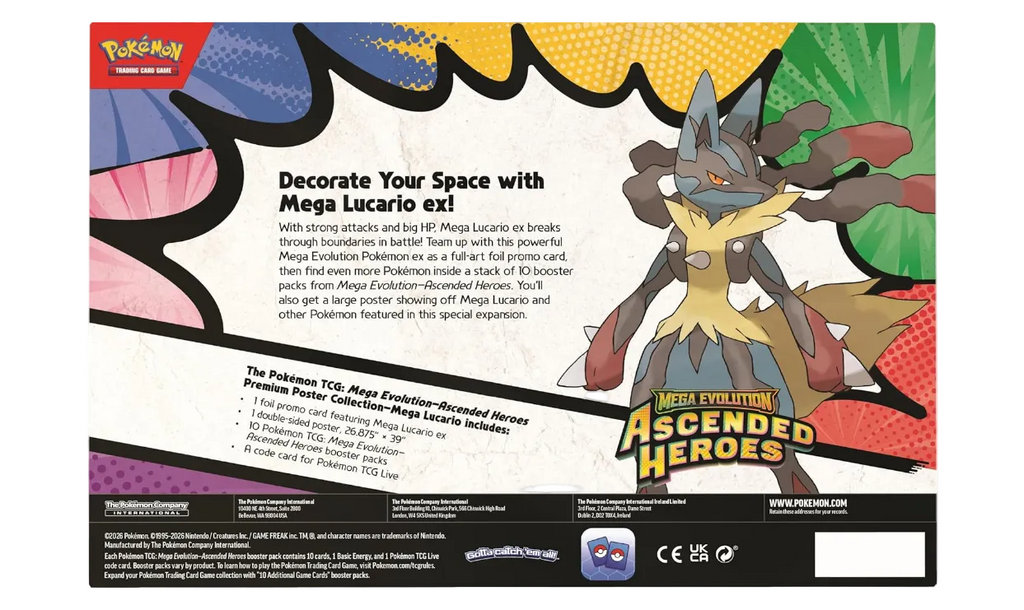 Pokemon - Ascended Heroes: Mega Lucario Premium Poster Collection (EN)