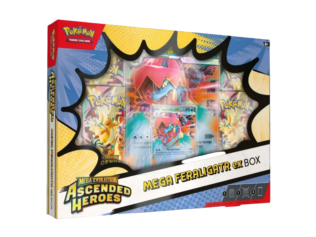Pokemon Ascended Heroes Mega Feraligatr ex Box